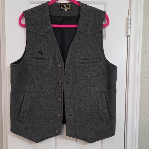 Wyoming traders Other - Men's Gray Wool Vest by